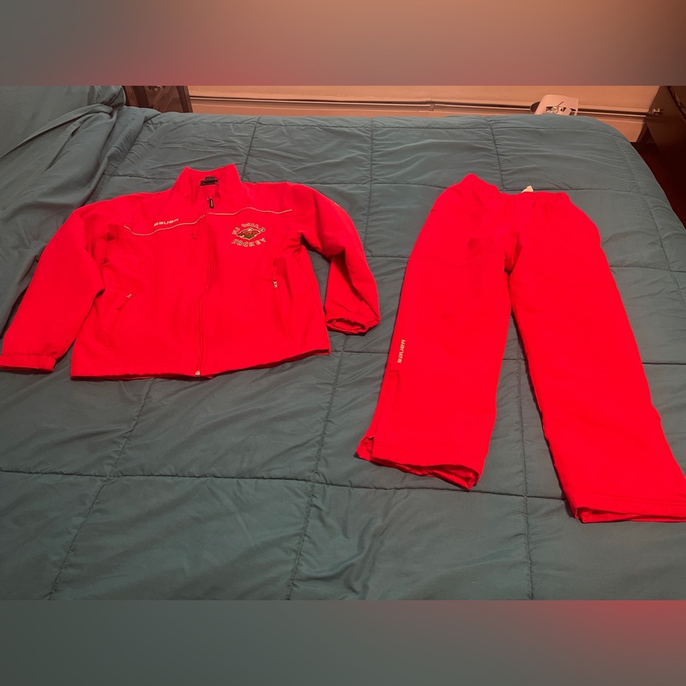 Boys Bauer NJ Wild hockey Cooke 66 outfit L